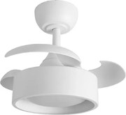 Ventilador De Teto Led Retrátil 19w Multitemperatura Tulipa