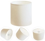 Cúpula Abajur Cilíndrica Cp-7007 Ø20x22cm Branco