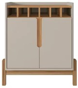 Bar Adega Lizz Off White/Cedro - Casa D Móveis