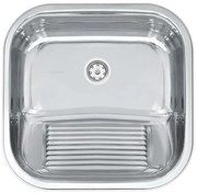 Tanque Tramontina Hera 25 L em Aço Inox Polido 40 x 40 cm com Válvula