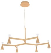 Pendente Led Metal Aluminio 36W 3000K Ramus - CHAMPAGNE