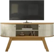 Rack Bancada de TV 55 Pol 136cm Alana Z10 Cumaru/Opala - Mpozenato