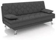 Sofá Cama para Sala de Estar Quarto 193cm Bela Z32 Linho Grafite - Mpo