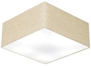 Plafon Quadrado Vivare Md-3012 Cúpula em Tecido 21/50x50cm - Bivolt