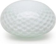 Peso Tela Achatado Branco Murano Cristais Cadoro