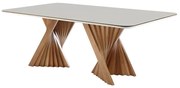 Mesa de Jantar com Vidro 220x110 cm Pahoa - DT 55273