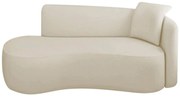 Divã Recamier Suíça Curvo Sala Recepção 150cm Lado Esquerdo Linho
