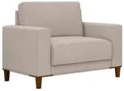 Poltrona Decorativa Sala de Estar Living Zaire Z32 Linho Areia - Mpoze