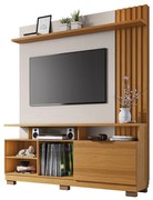 Home Theater Decorativo Ripado MDP/MDF Artheo Off White/Cinamomo G26 - HB Móveis