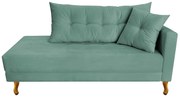 Recamier Azura 140 cm com Almofada Lado Esquerdo  Linho - ADJ Decor