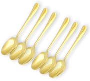 Kit 6 unidades Colher de Café Valentina - Dourada
