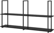 Prateleira Decorativa Multiuso Grande Estilo Industrial Loft D09 Preto