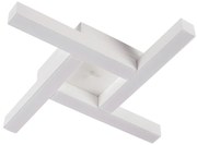 Plafon Dora 42,5X42,5Cm Led 24,4W Bivolt | Usina 19265/42 (BT - Branco Texturizado, 3000k)