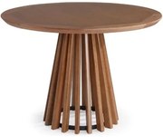 Mesa de Jantar Brisa Tampo Redondo Madeira Verniz Avela 130cm - 50982 Sun House