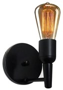 Lustre Arandela Retro Md-2028 Preto Suporte Para Lâmpada - Bivolt