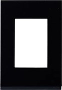 Placa 4x2 3 Postos Suporte Cinza Dark Vertical Orion Class
