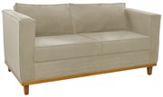 Sofá 2 Lugares Europa Linho Bege ADJ Decor