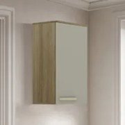 Armário de Cozinha Aéreo 40cm 1 Porta Nádia Mocca/Avelã L01 - Mpozenat