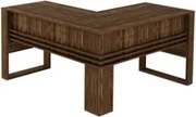 Mesa Para Escritório em L ME4145 Nogal/Nogal - Tecno Mobili
