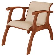 Poltrona Barcelona com Braço - Wood Prime LL 33051