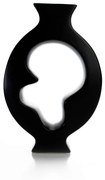 Vaso Decorativo Em Cerâmica Vasado Preto 29x19 Cm - D'Rossi