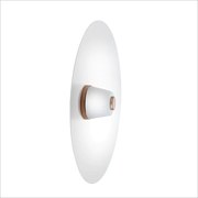 Arandela Eclisse Ø50X12Cm Metal Alumínio E Vidro 01Xled 9W 2700K - Old... (PRETO)