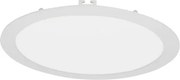 Plafon Led De Embutir Redondo Branco 18w 6000k Moldura