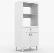 Armário Cozinha 68cm Torre Quente BL3305 Branco - Tecno Mobili