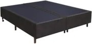Base Para Cama Box Casal Bipartido 158cm Suede Liso Love Story Hf Marr