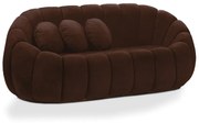 Sofá 2 Lugares Orgânico para Sala Cloud Bouclê E03 - D'Rossi - Marrom