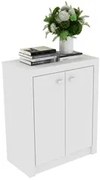 Balcão Para Escritório 2 Portas ME4103 Branco - Tecno Mobili