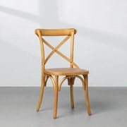 Cadeira Kat Rústica Natural com Rattan - Cadeira Kat Rústica - Natural com Rattan