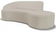 Sofá Living  2 Lugares 180cm Braço Esquerdo Mozart D06 Sintético Bege