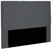 Cabeceira Dubai Para Cama Box Queen 160 cm Suede S04 - D'Rossi - Cinza