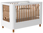 Berço Mini Cama Boom Slim 2 em 1 com Pés Nordic - Branco Fosco - Berço Mini Cama Boom Slim com Pés Nordic - Branco Fosco