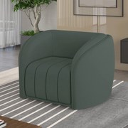 Kit 2 Poltronas Decorativas Sala de Estar Adam Veludo Cinza G45 - Gran Belo