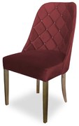 Cadeira de Jantar Dublin Suede Vermelho