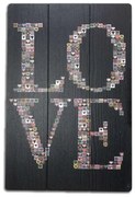 Quadro Decorativo em MDF Love 40x60cm F04 - D'Rossi