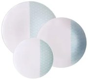 Jogo de Pratos Tramontina Aquarius em Porcelana Decorada 12 peças