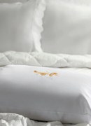 Capa de Travesseiro Impermeável Branca 1 Peça