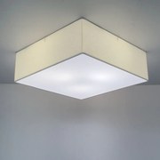 Plafon Quadrado Md-3002 Cúpula em Tecido 50x50x15cm Branco - Bivolt