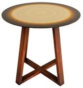 Mesa Pés Cruzados Decorativa - Salar Alto Brilho  Kleiner