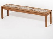 Banco Trama 3 Lugares Stain Jatobá Corda Areia 180cm - 64388 Sun House