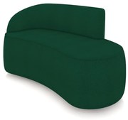 Sofá 2 Lugares Orgânico 140 cm Morgan Bouclê - Verde - Verde