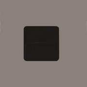 Balizador Fit Sobrepor 2W Led 3000K Ip65 Preto 12X12X1,2Cm | Opus Dn 8... (Preto)