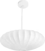 Pendente Tecido E Metal Branco 80X30cm Balloon