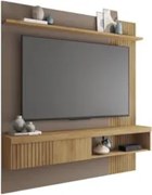 Painel para TV Suspenso 55 Pol. Helen C01 Buriti/Fendi - Mpozenato