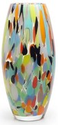 Vaso Oliva G Multicor Colorido Murano Cristais Cadoro