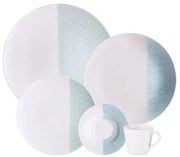 Aparelho de Jantar Tramontina Aquarius em Porcelana Decorada 20 Peças