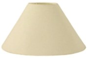 Cúpula em tecido cone abajur luminária cp-4078 25/40x15cm algodão crú